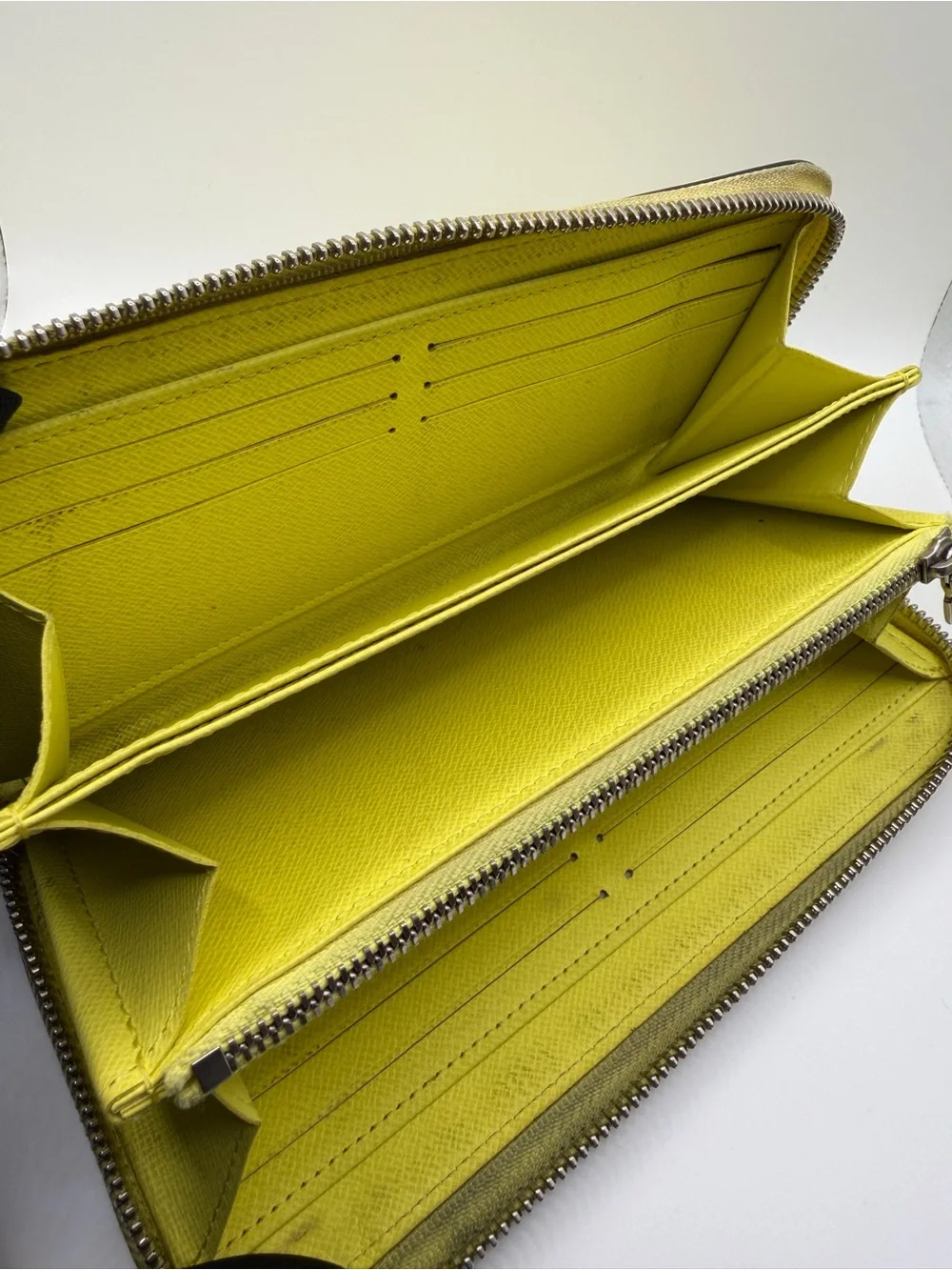 Louis Vuitton Yellow Epi Zippy Wallet